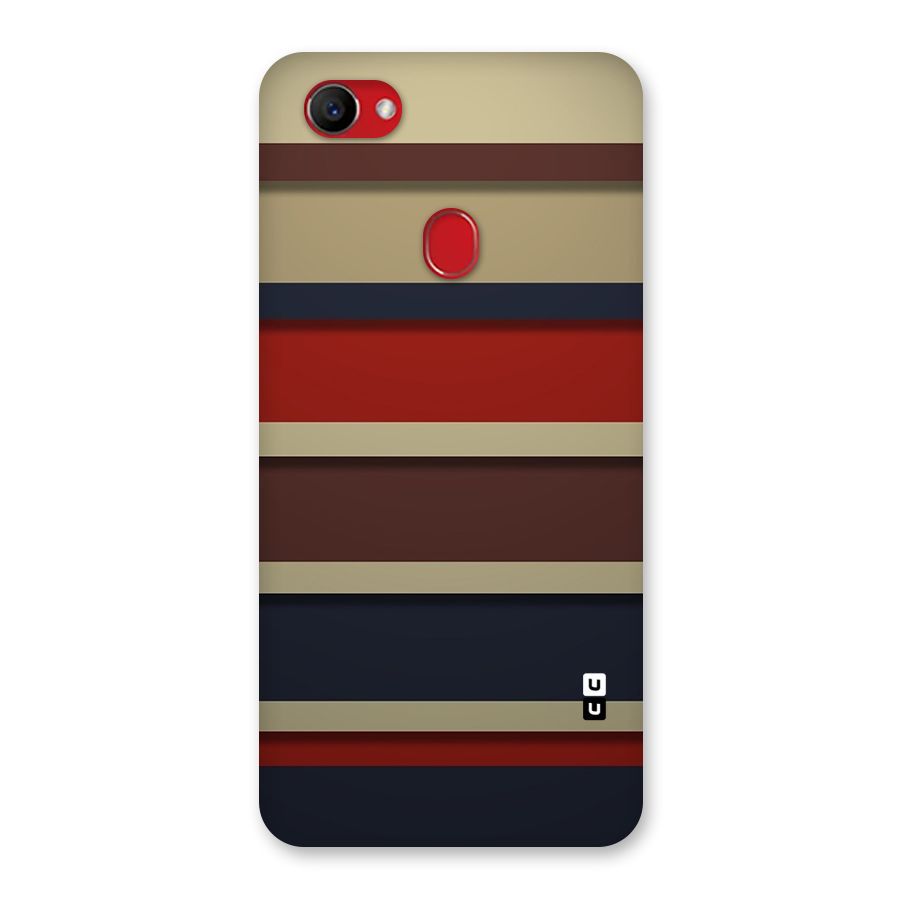 Elegant Stripes Pattern Back Case for Oppo F7