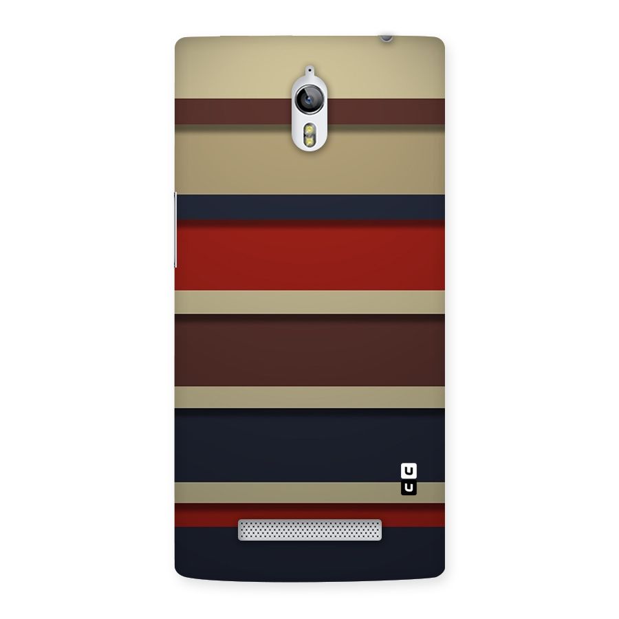 Elegant Stripes Pattern Back Case for Oppo Find 7