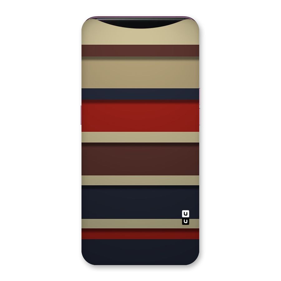Elegant Stripes Pattern Back Case for Oppo Find X