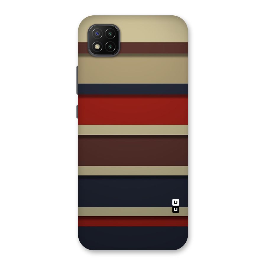 Elegant Stripes Pattern Back Case for Poco C3