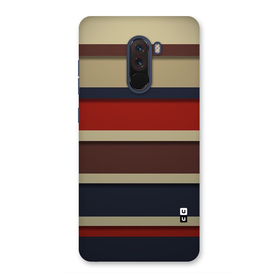 Elegant Stripes Pattern Back Case for Poco F1