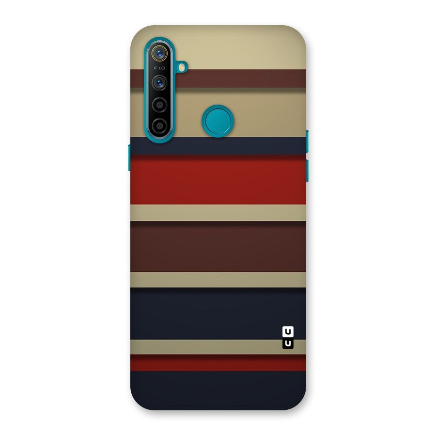 Elegant Stripes Pattern Back Case for Realme 5i