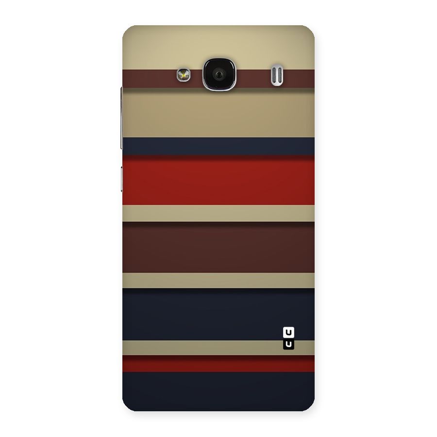 Elegant Stripes Pattern Back Case for Redmi 2