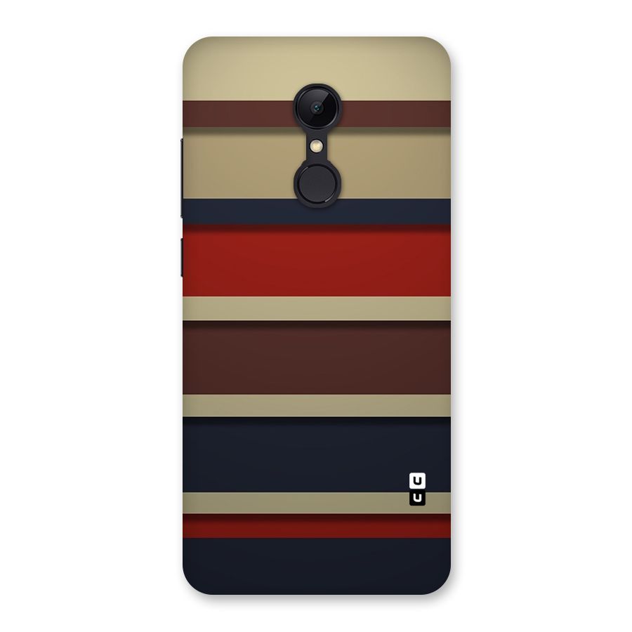 Elegant Stripes Pattern Back Case for Redmi 5