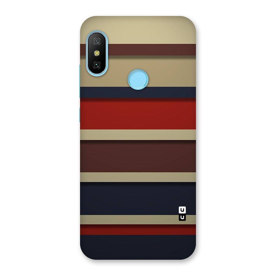 Elegant Stripes Pattern Back Case for Redmi 6 Pro