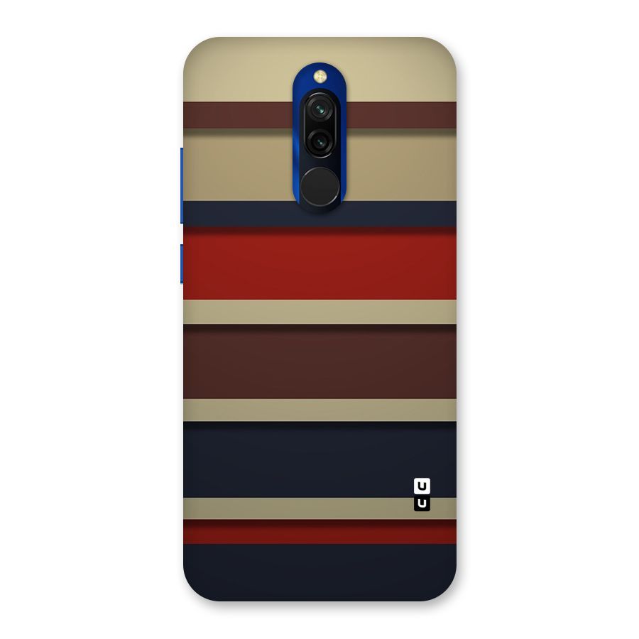 Elegant Stripes Pattern Back Case for Redmi 8