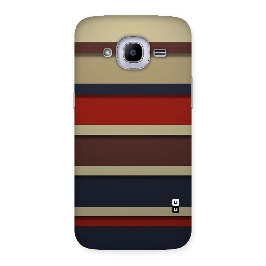 Elegant Stripes Pattern Back Case for Samsung Galaxy J2 2016