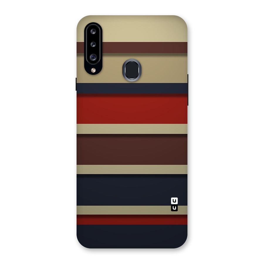 Elegant Stripes Pattern Back Case for Samsung Galaxy A20s
