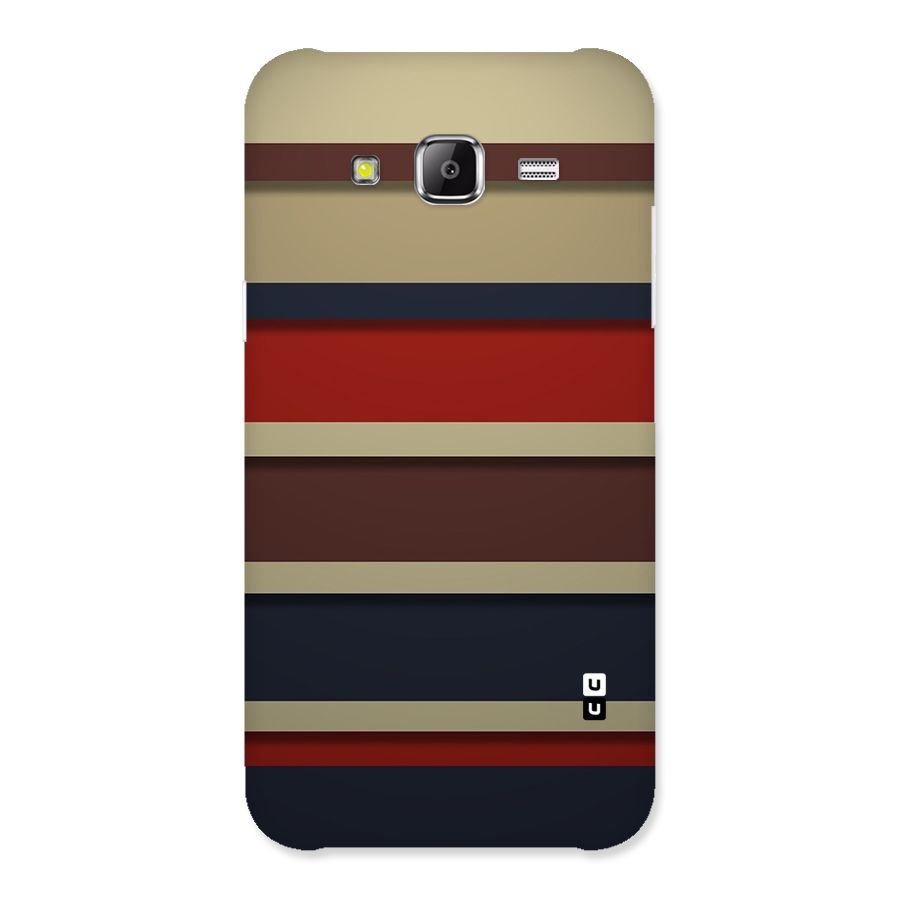 Elegant Stripes Pattern Back Case for Samsung Galaxy J5