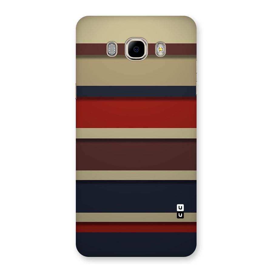 Elegant Stripes Pattern Back Case for Samsung Galaxy J7 2016