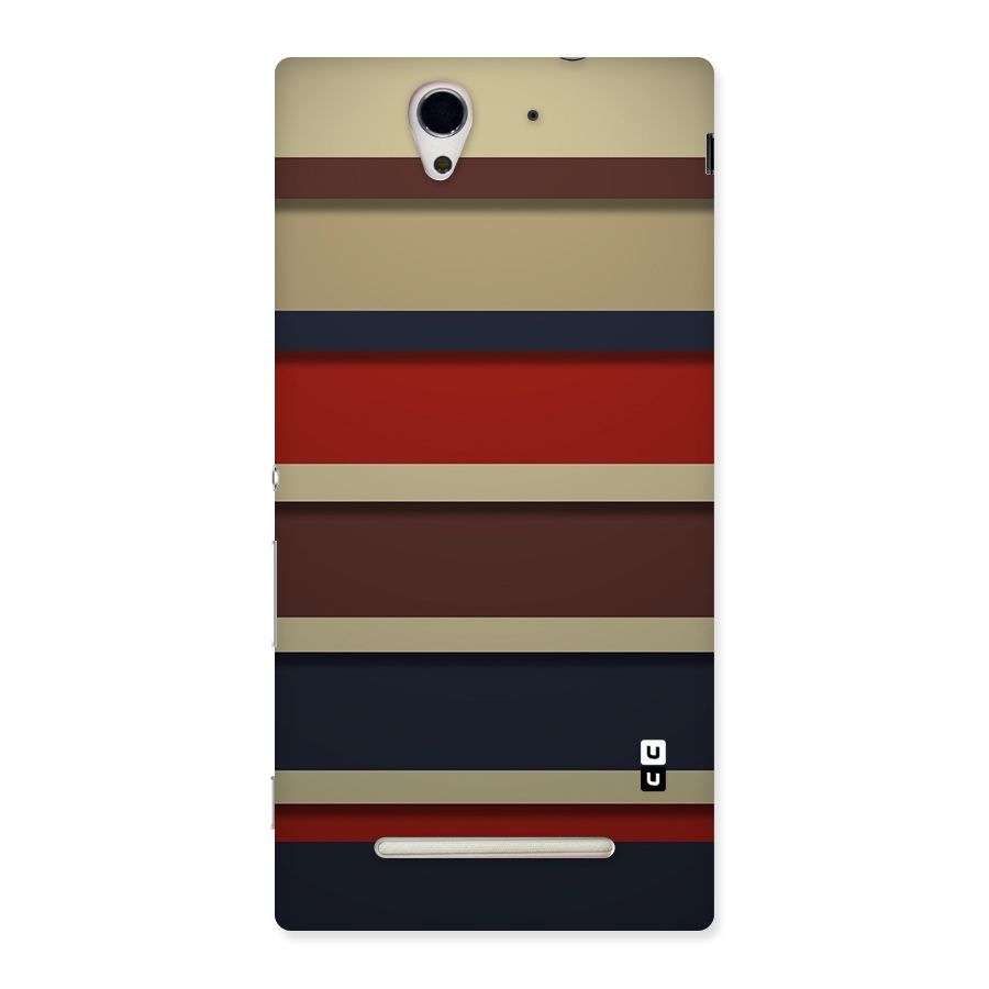 Elegant Stripes Pattern Back Case for Sony Xperia C3