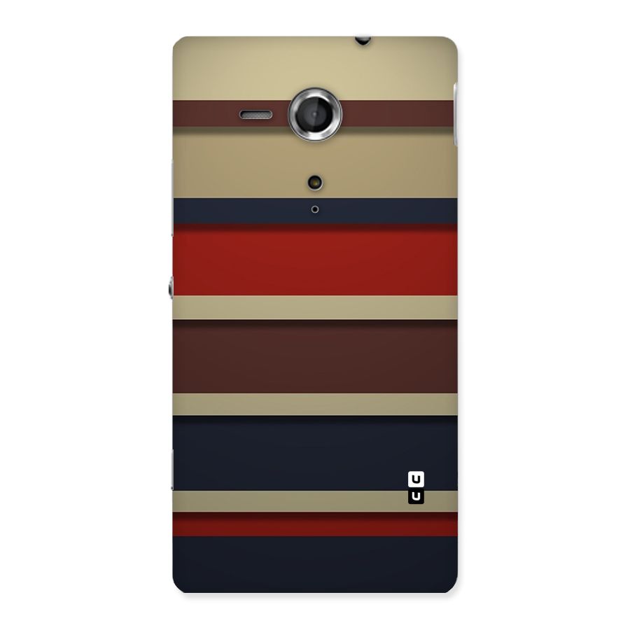 Elegant Stripes Pattern Back Case for Sony Xperia SP