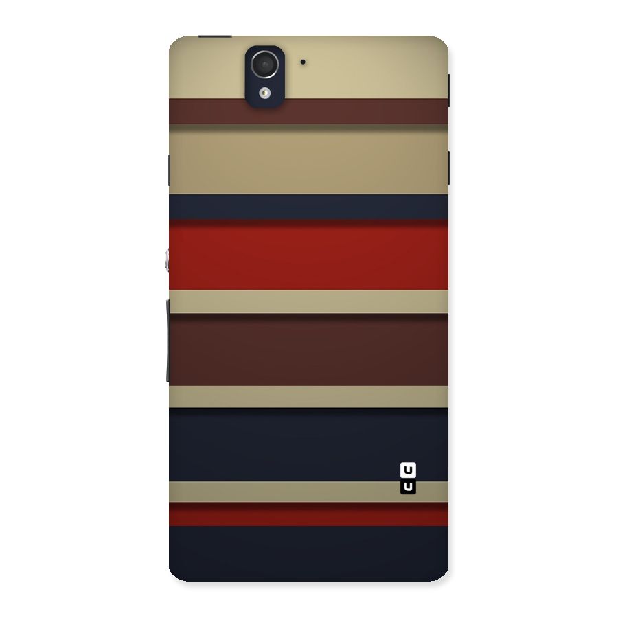 Elegant Stripes Pattern Back Case for Sony Xperia Z