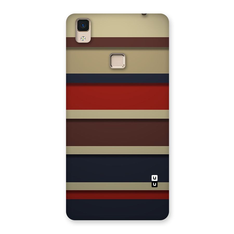 Elegant Stripes Pattern Back Case for V3 Max