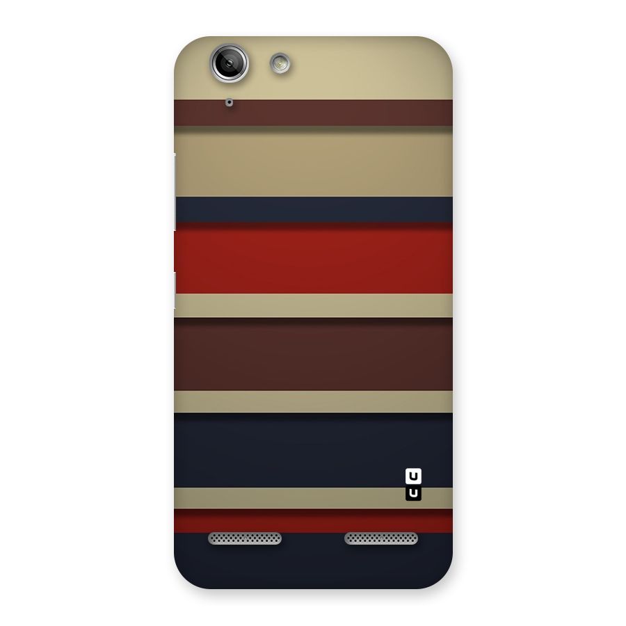 Elegant Stripes Pattern Back Case for Vibe K5