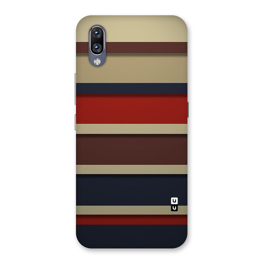 Elegant Stripes Pattern Back Case for Vivo NEX