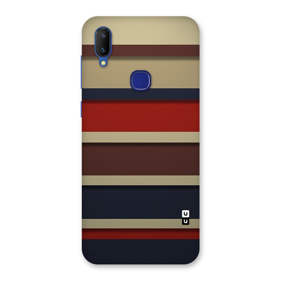 Elegant Stripes Pattern Back Case for Vivo V11
