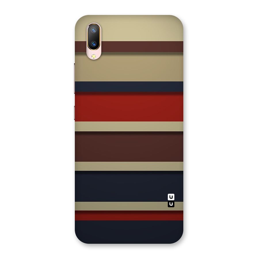 Elegant Stripes Pattern Back Case for Vivo V11 Pro