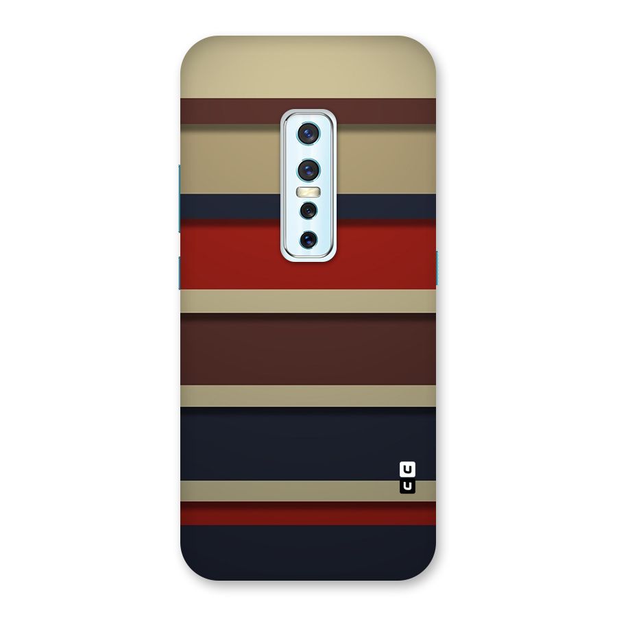 Elegant Stripes Pattern Back Case for Vivo V17 Pro