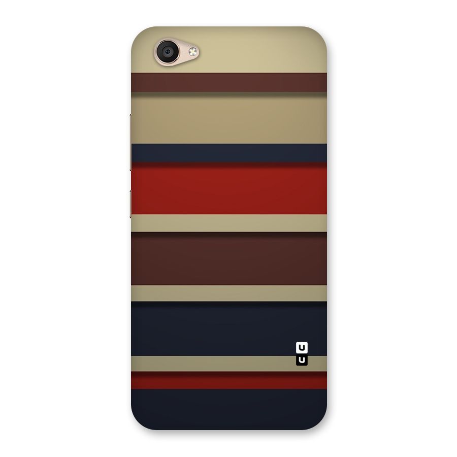 Elegant Stripes Pattern Back Case for Vivo V5 Plus