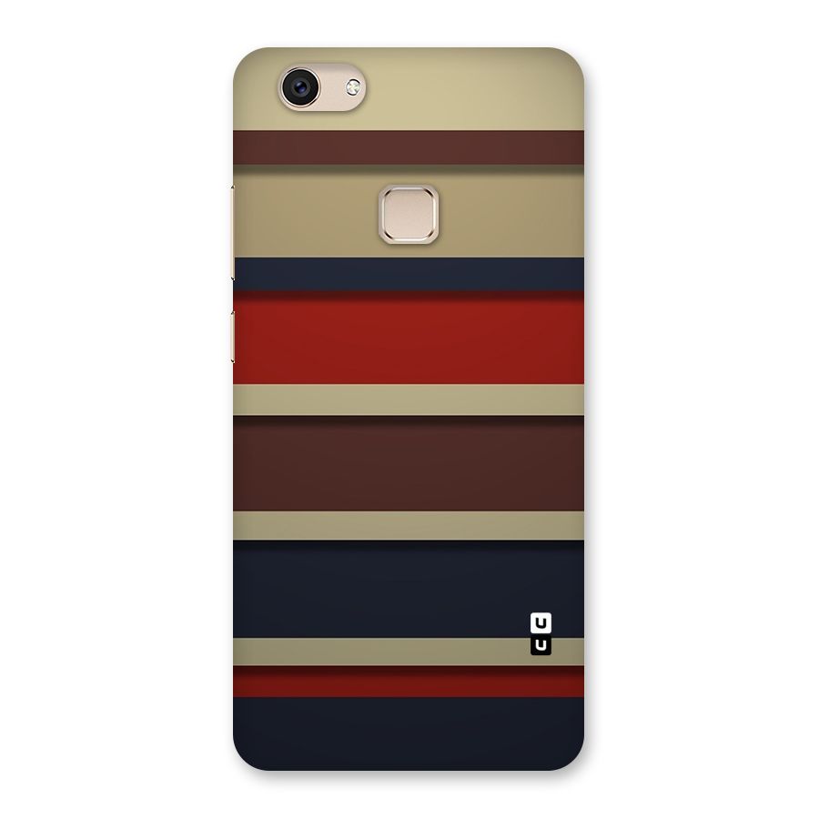 Elegant Stripes Pattern Back Case for Vivo V7