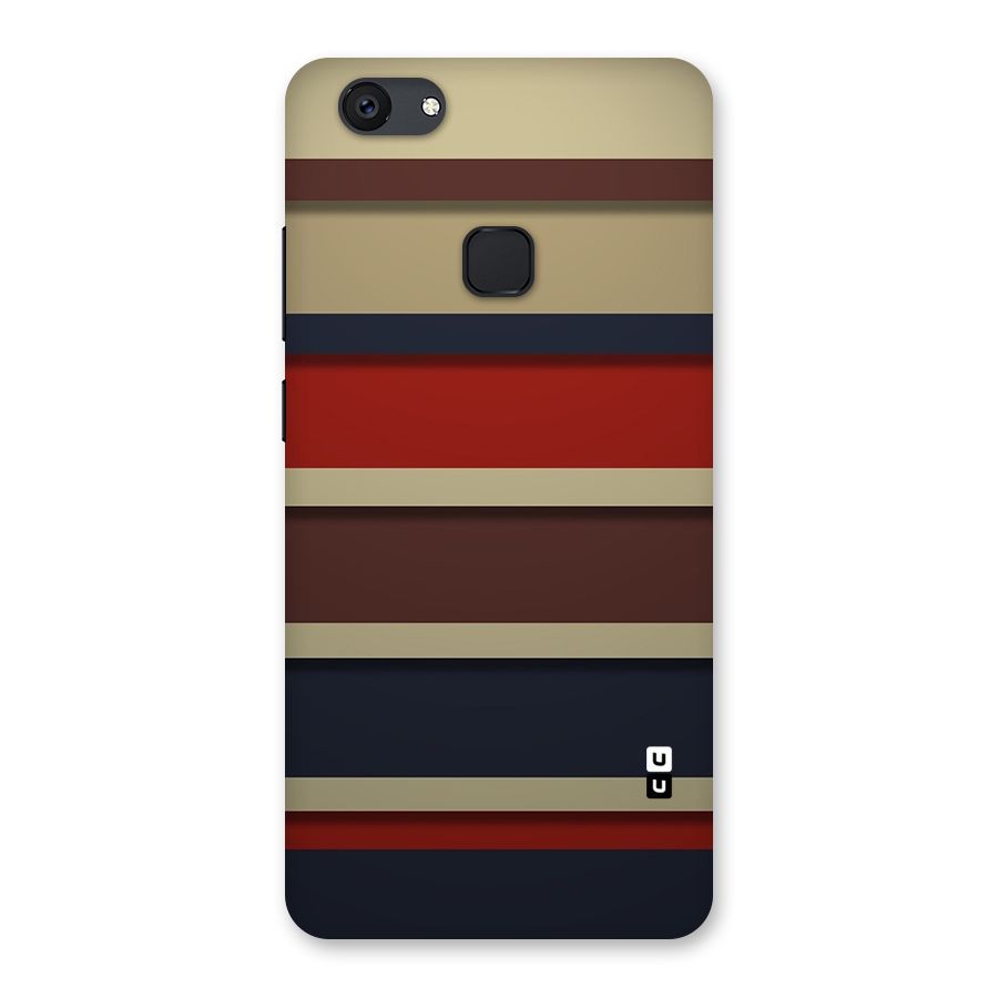 Elegant Stripes Pattern Back Case for Vivo V7 Plus