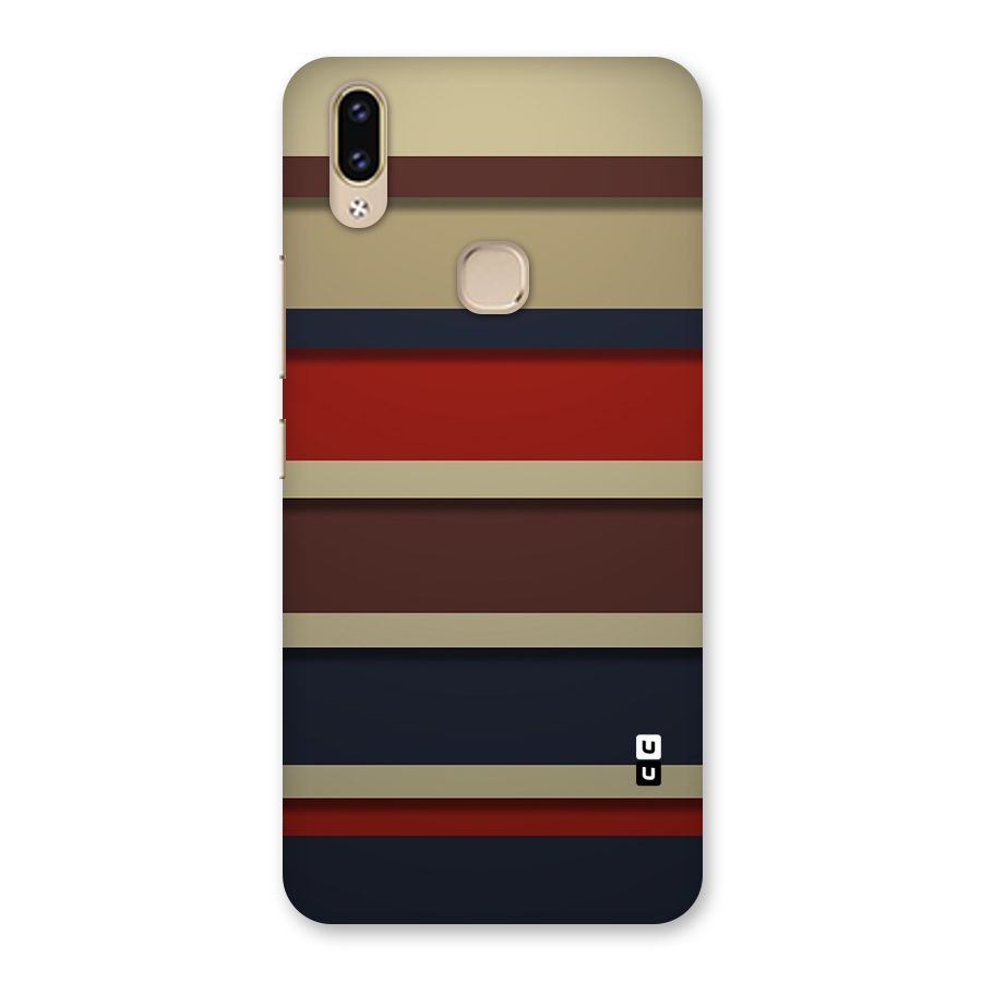 Elegant Stripes Pattern Back Case for Vivo V9 Youth