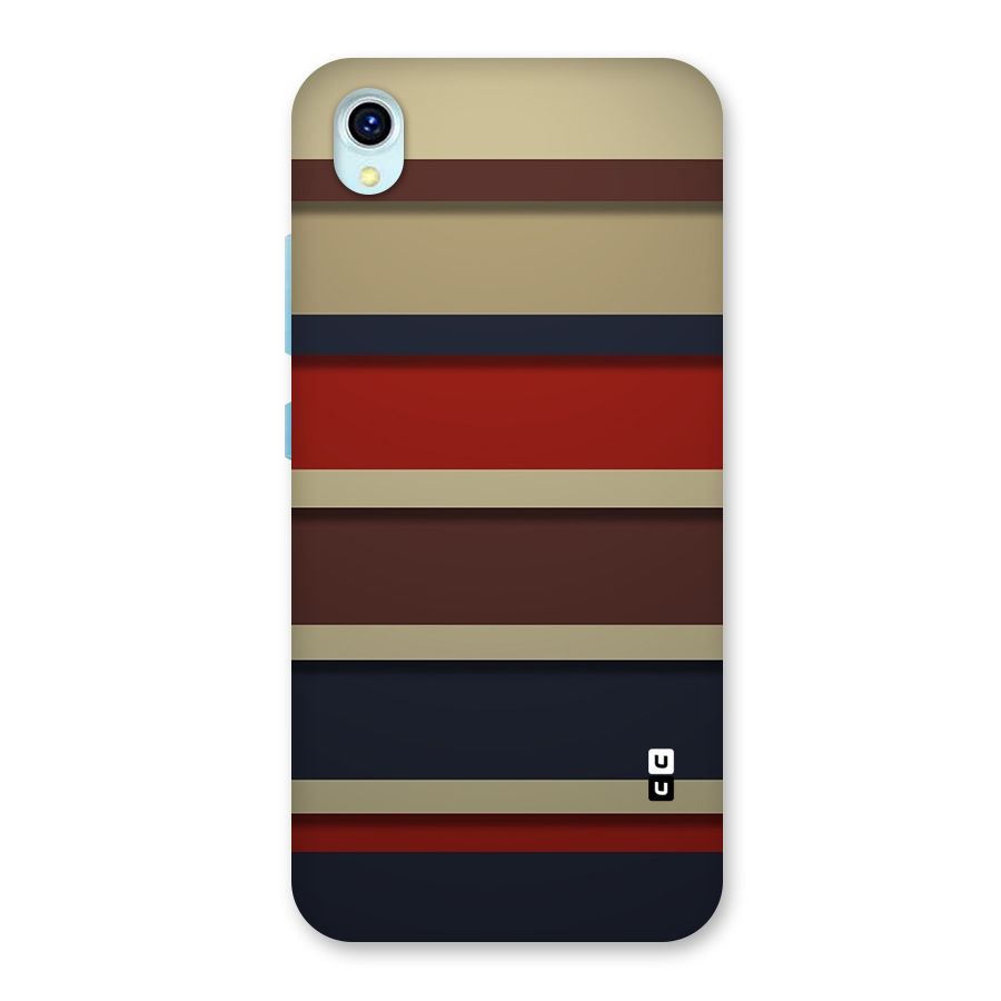 Elegant Stripes Pattern Back Case for Vivo Y1s