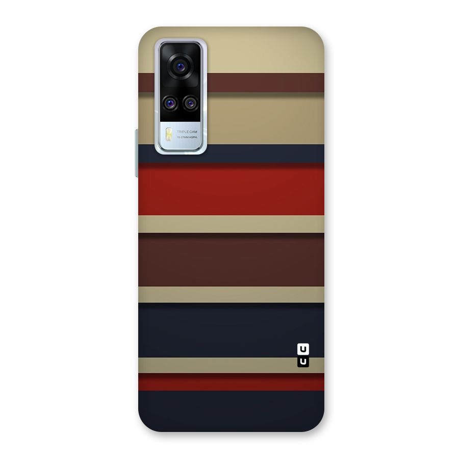Elegant Stripes Pattern Back Case for Vivo Y31