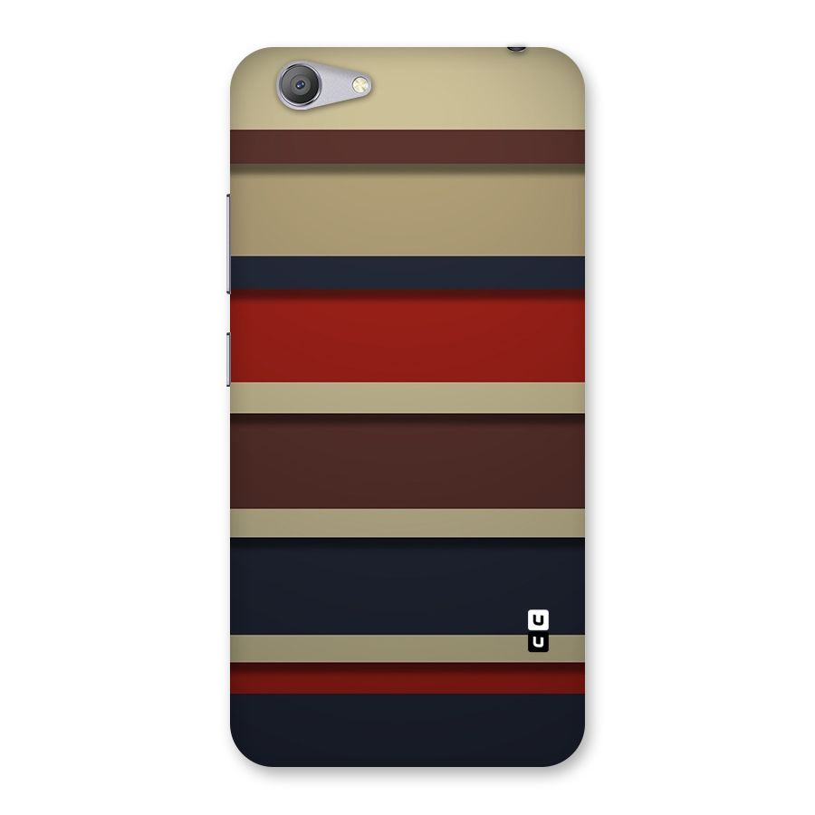 Elegant Stripes Pattern Back Case for Vivo Y53
