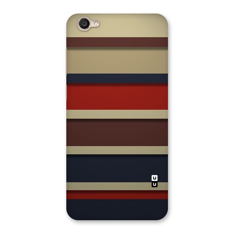 Elegant Stripes Pattern Back Case for Vivo Y55L