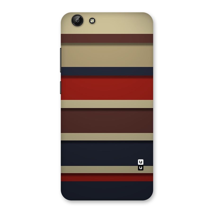 Elegant Stripes Pattern Back Case for Vivo Y69