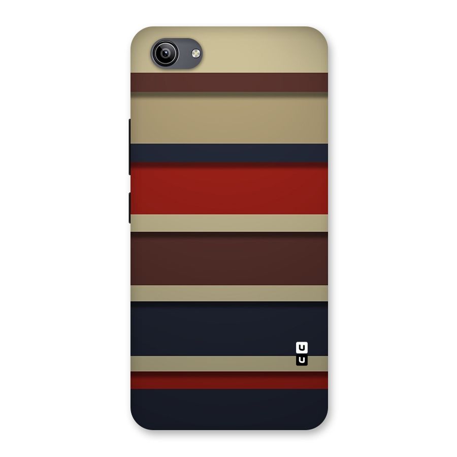 Elegant Stripes Pattern Back Case for Vivo Y81i