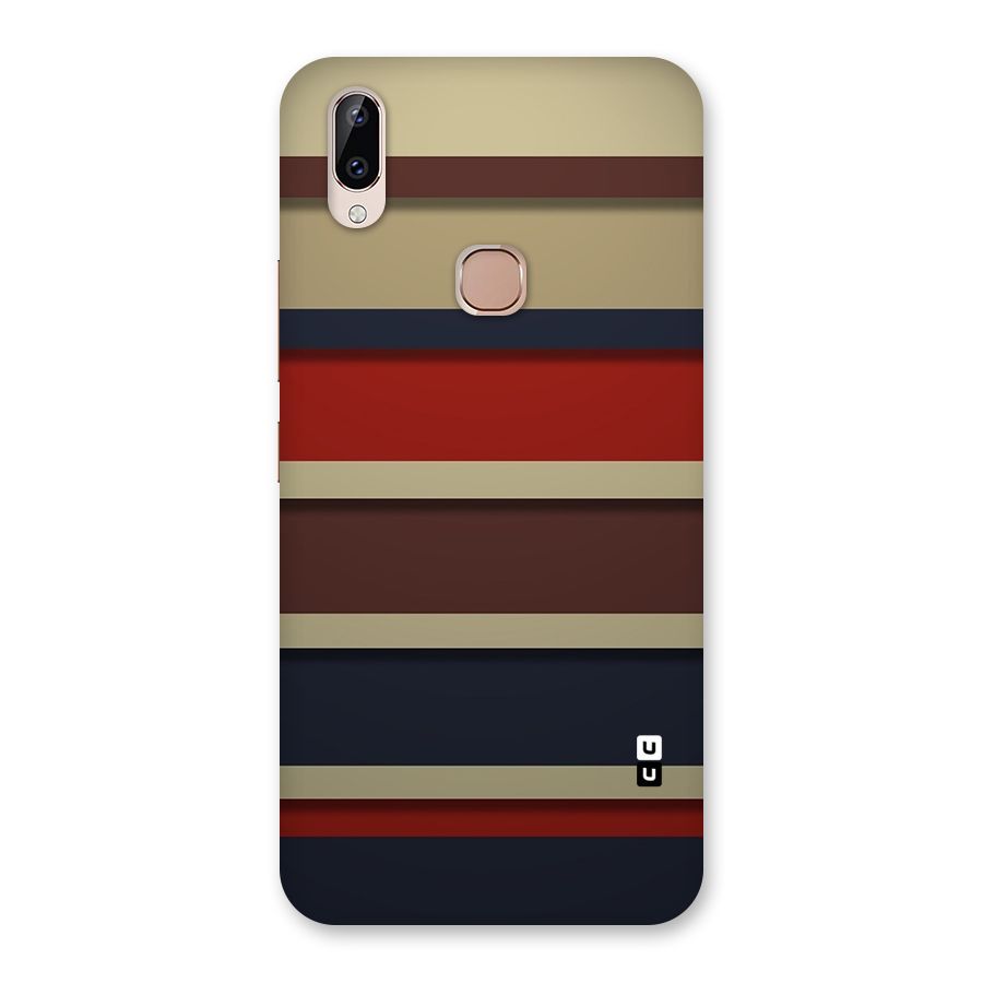 Elegant Stripes Pattern Back Case for Vivo Y83 Pro