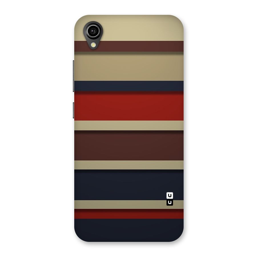 Elegant Stripes Pattern Back Case for Vivo Y90
