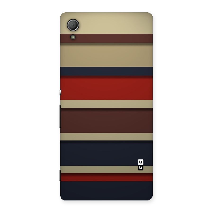 Elegant Stripes Pattern Back Case for Xperia Z3 Plus