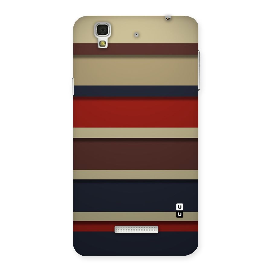 Elegant Stripes Pattern Back Case for YU Yureka Plus