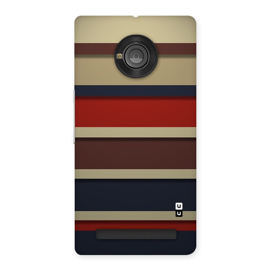 Elegant Stripes Pattern Back Case for Yu Yunique
