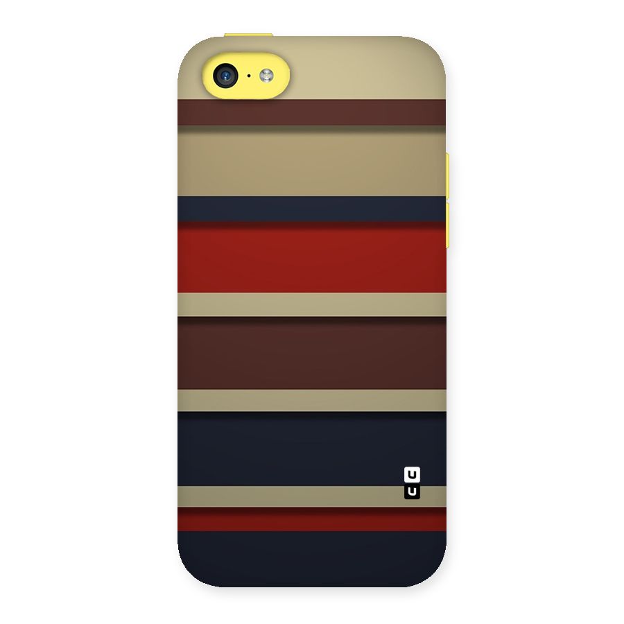 Elegant Stripes Pattern Back Case for iPhone 5C