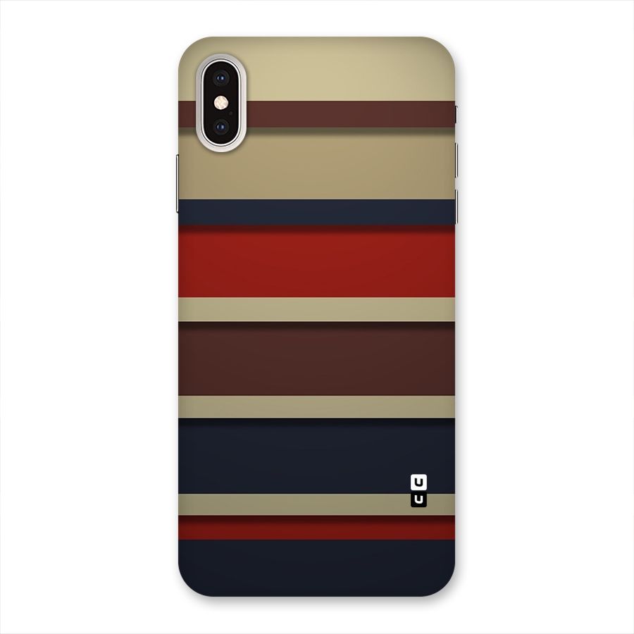 Elegant Stripes Pattern Back Case for iPhone XS Max