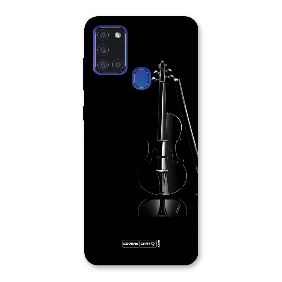 Elegant Violin Back Case for Galaxy A21s