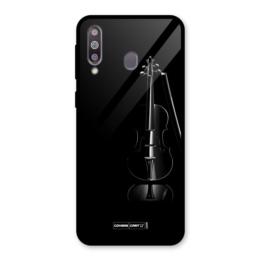 Elegant Violin Glass Back Case for Galaxy M30