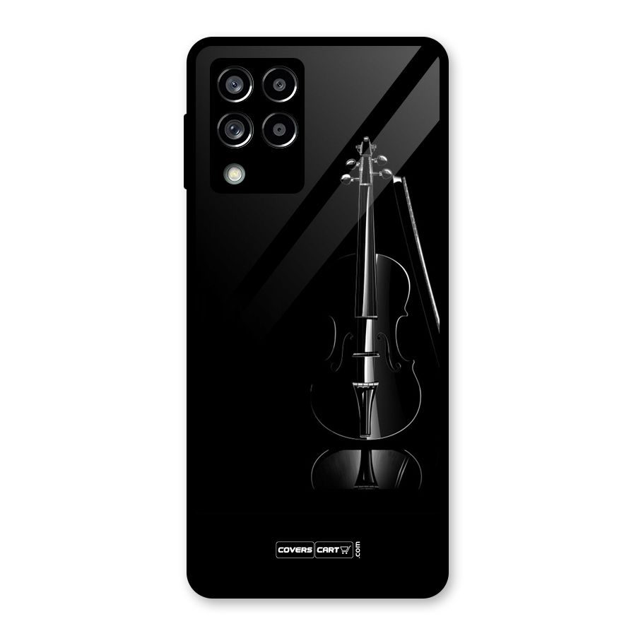 Elegant Violin Glass Back Case for Galaxy M53 5G