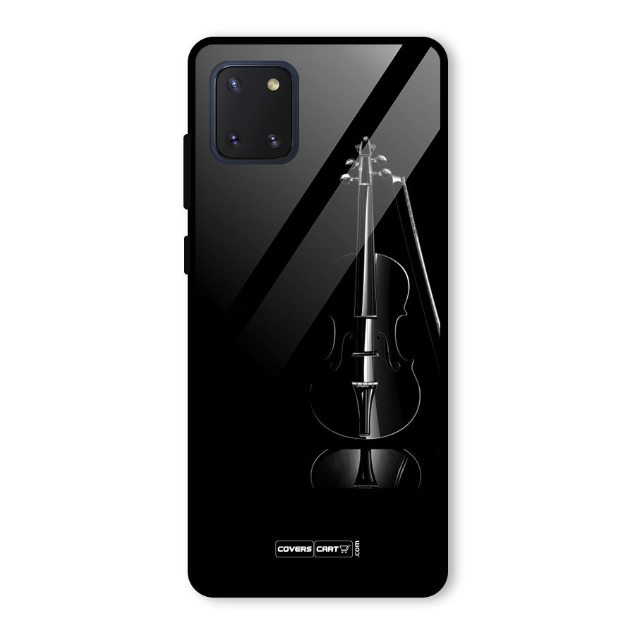 Elegant Violin Glass Back Case for Galaxy Note 10 Lite
