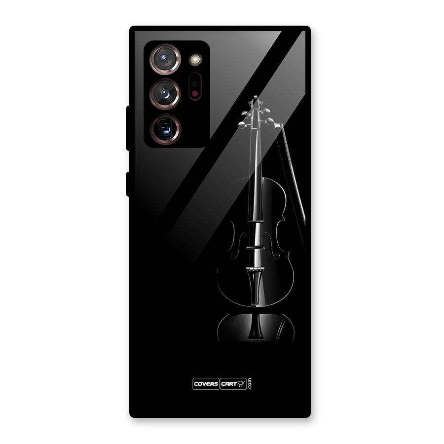 Elegant Violin Glass Back Case for Galaxy Note 20 Ultra