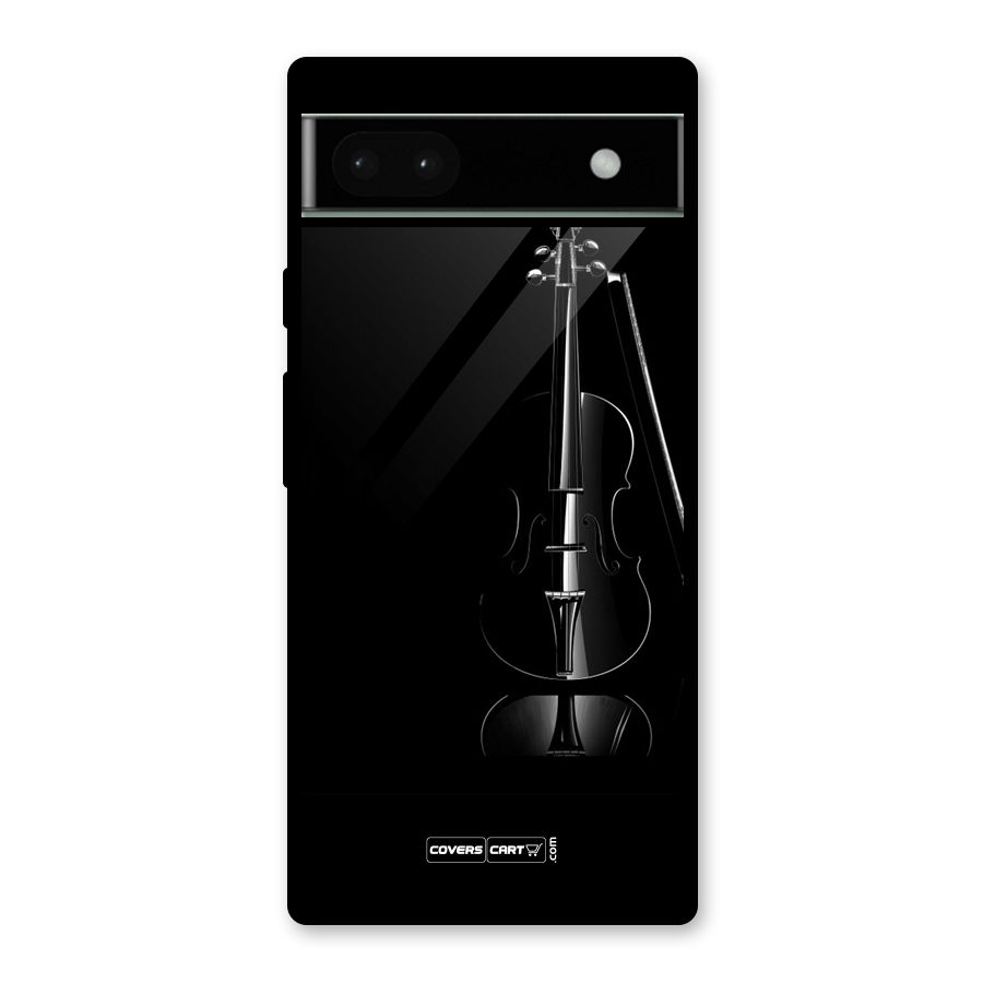 Elegant Violin Glass Back Case for Google Pixel 6a