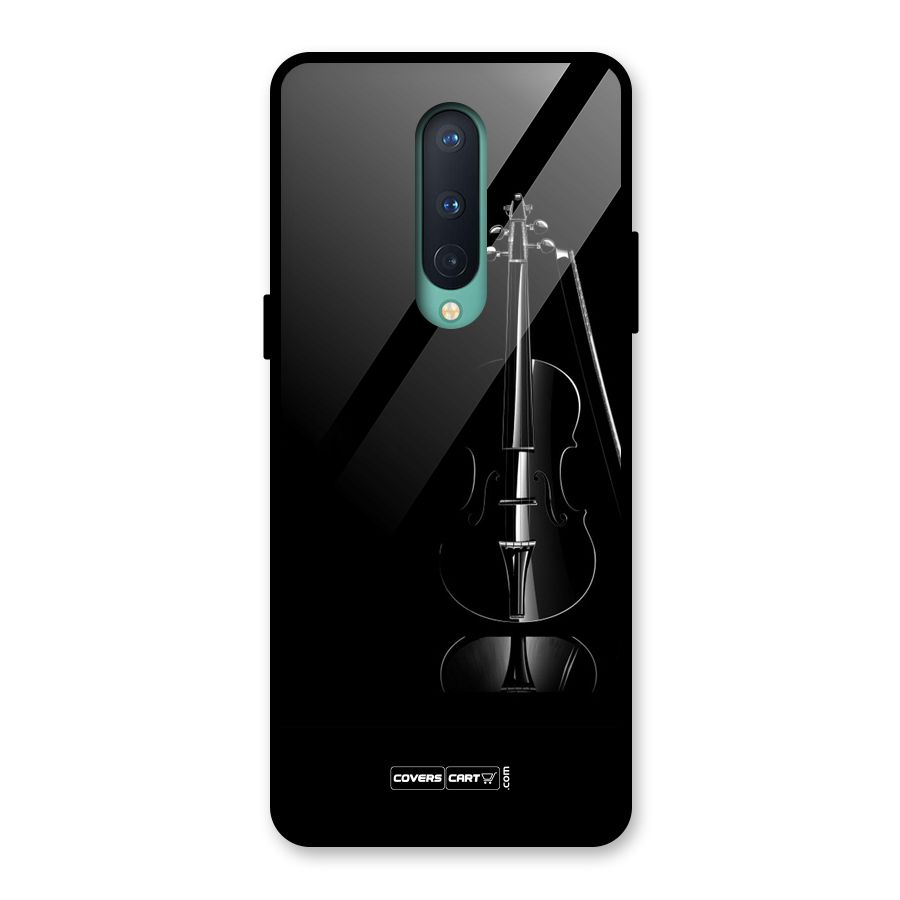 Elegant Violin Glass Back Case for OnePlus 8