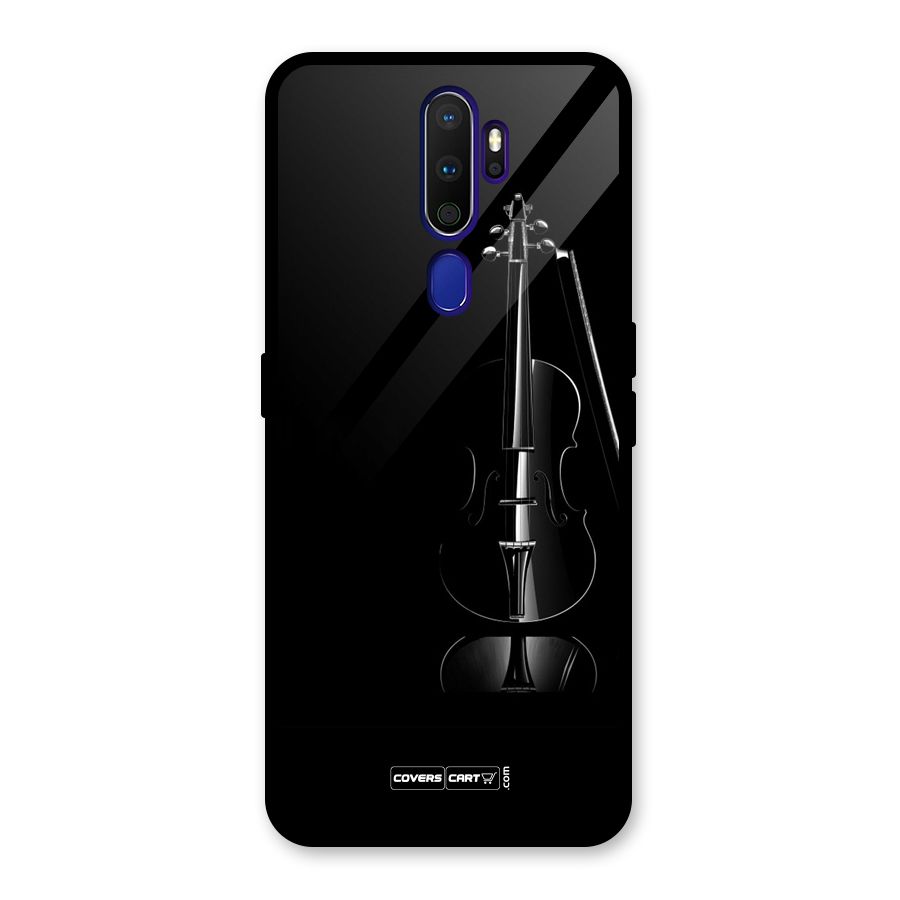 Elegant Violin Glass Back Case for Oppo A9 (2020)