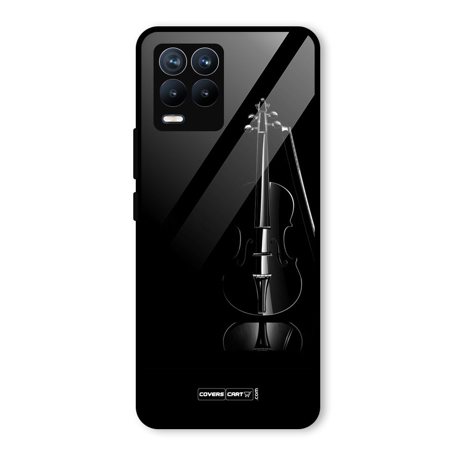 Elegant Violin Glass Back Case for Realme 8