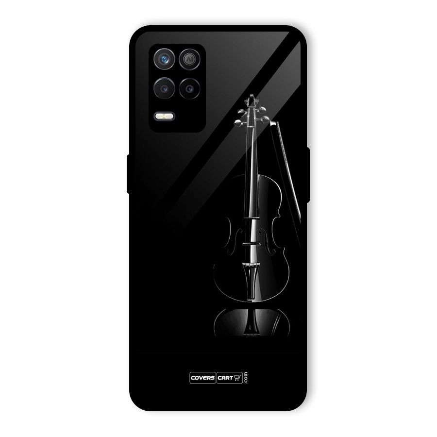 Elegant Violin Glass Back Case for Realme 8 5G